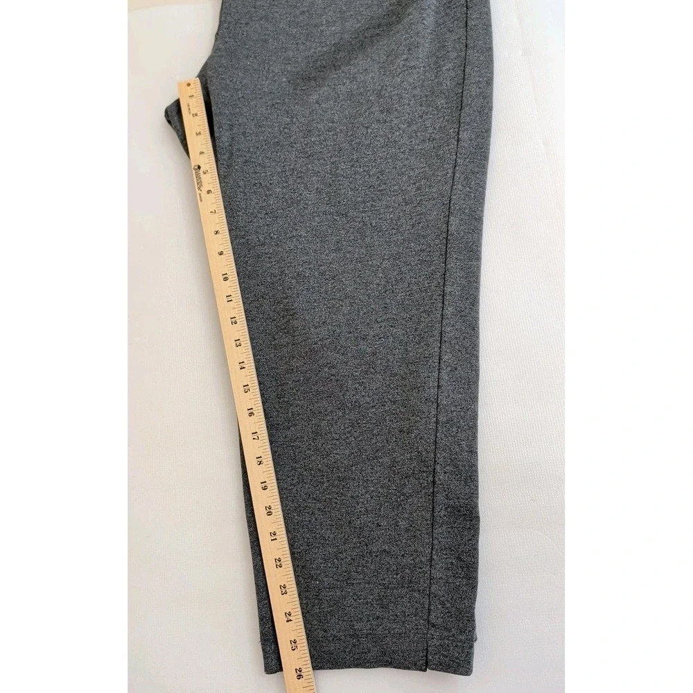 J Jill Wearever Pull On Pants Women 3X Gray Elastic Waist Stretchy Office Casual